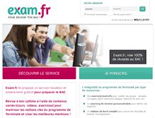 Tablet Screenshot of exam.fr